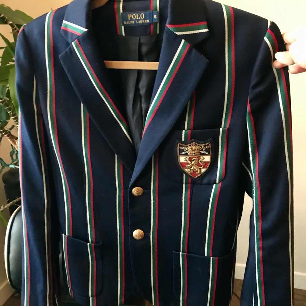 Polo Ralph Lauren Wool Navy Vintage Blazer